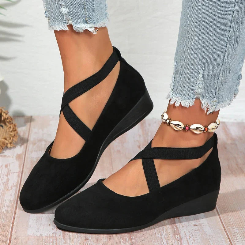 Delphine™ | Comfort Wedge Ballet Flats