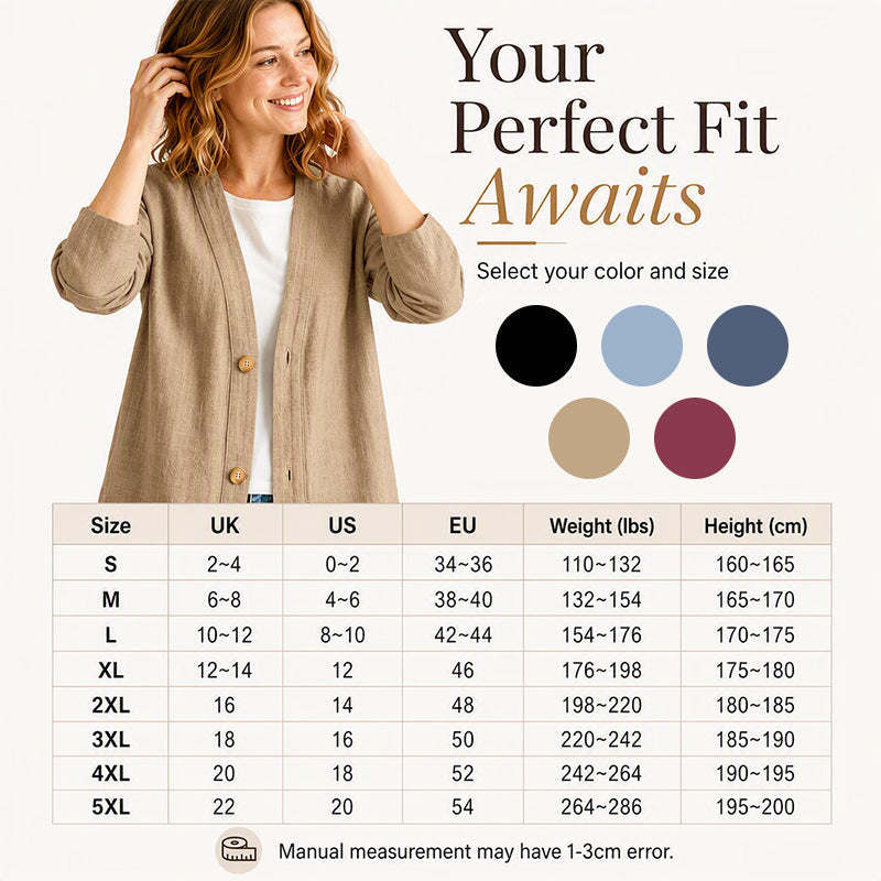 The Evelyn Breathable Cotton-Linen Cardigan
