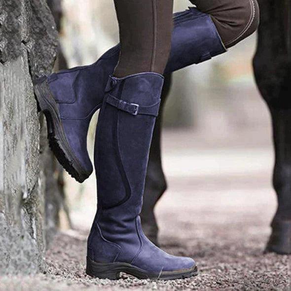 Evelyn | Waterproof Leather Riding Boots