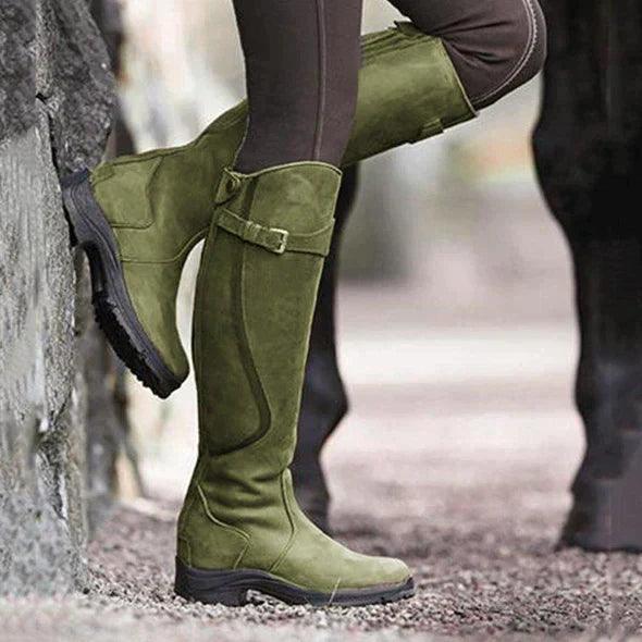 Evelyn | Waterproof Leather Riding Boots